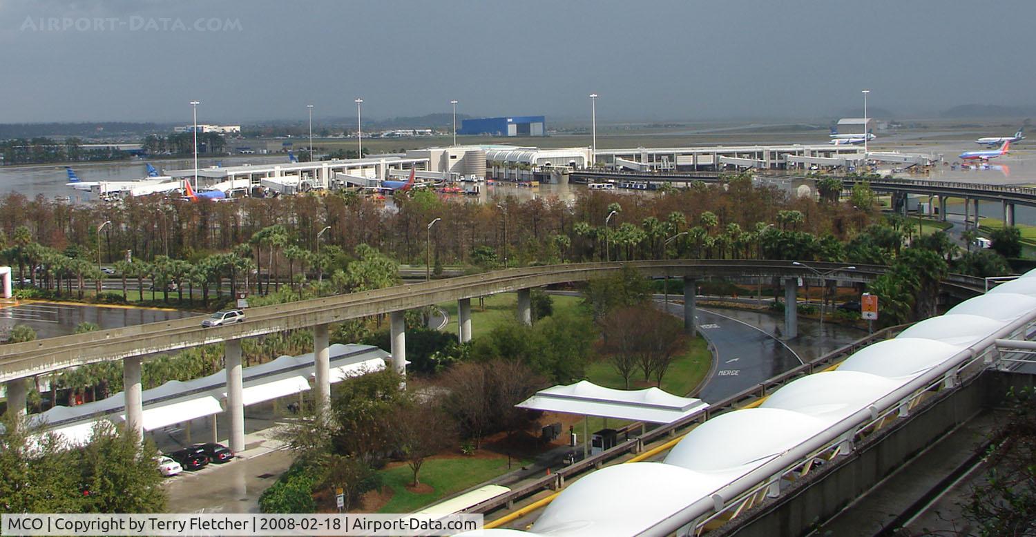 Orlando International Airport (MCO) - Jetblue and Southwest appear to be the only airlines to use Terminal A Gates 100-129 - this also gives them the shortest taxy diatance to take-off when aircraft are departing to the South