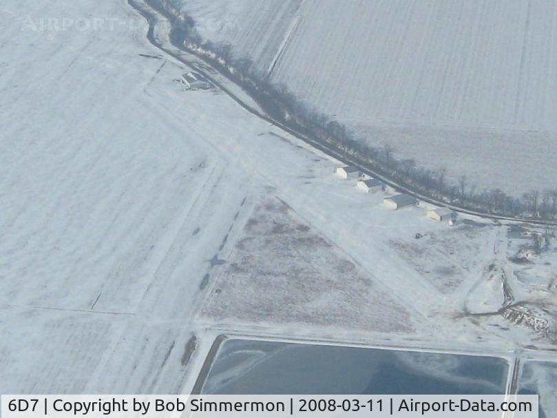 Deshler Municipal Landing Strip Airport (6D7) - Winter look from 2500'
