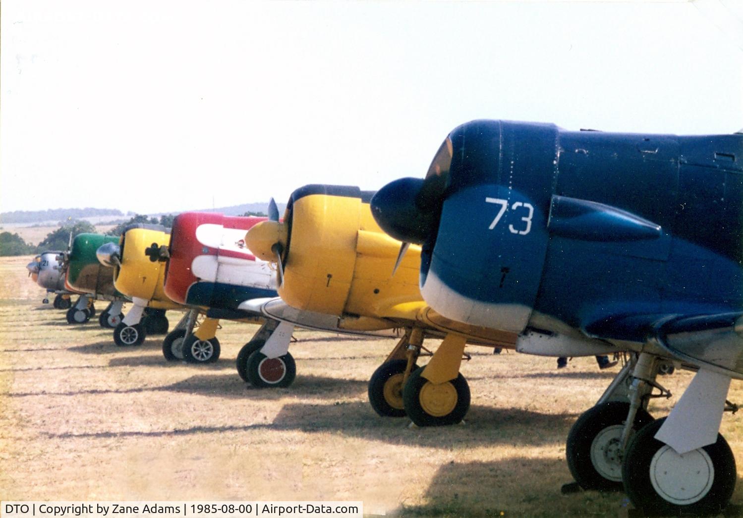 Denton Municipal Airport (DTO) - AT-6 line at CAF Airshow