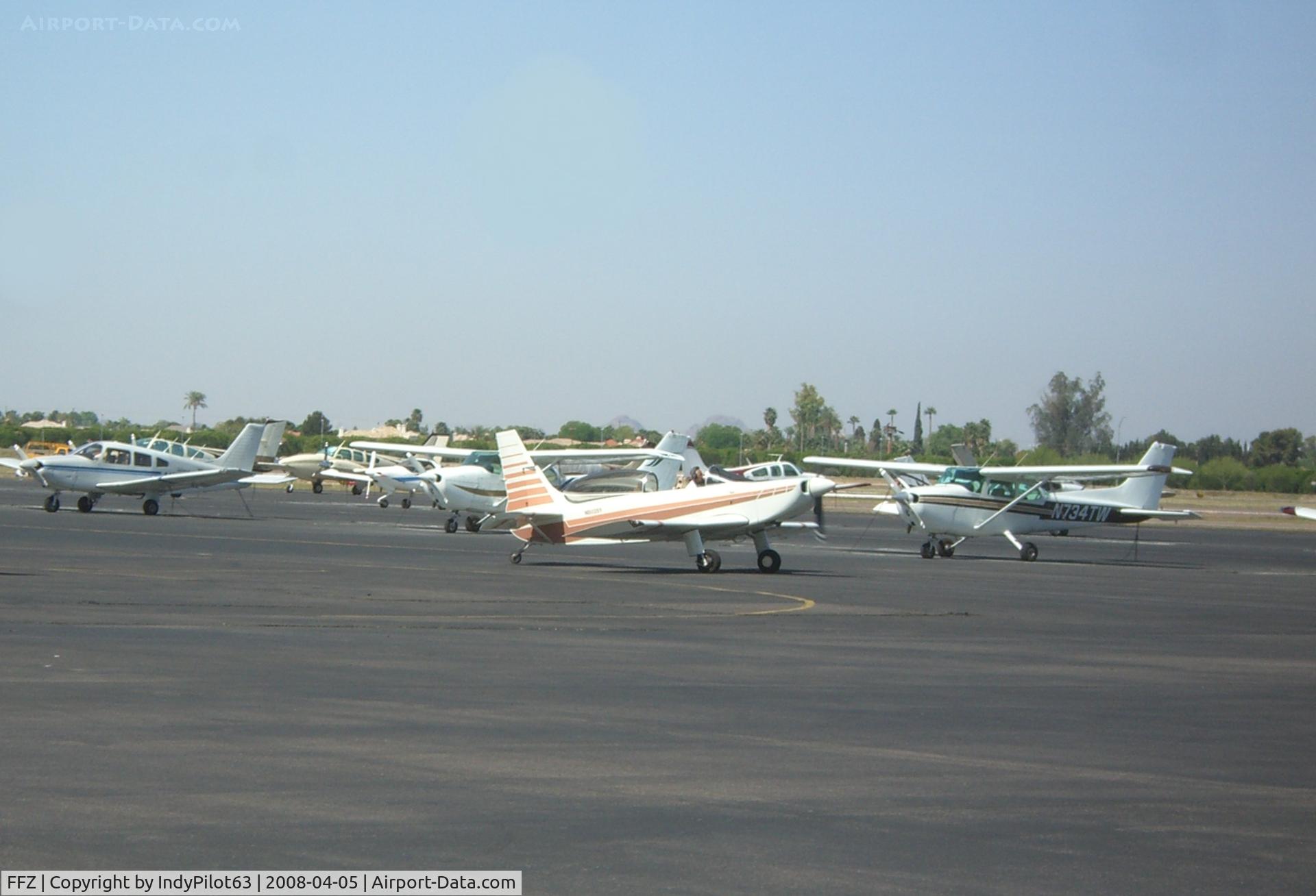 Falcon Fld Airport (FFZ) - A nice little sportplane that taxiied out...