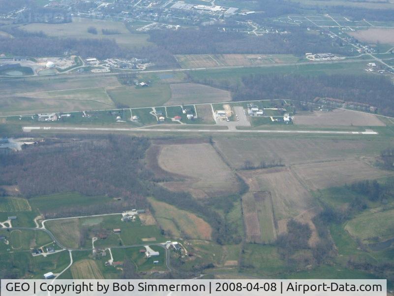 Brown County Airport (GEO) - Looking west from 5000'