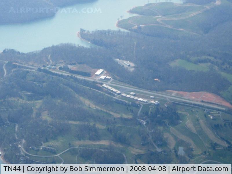 Deerfield Resort Airport (TN44) - Looking west from 6000'