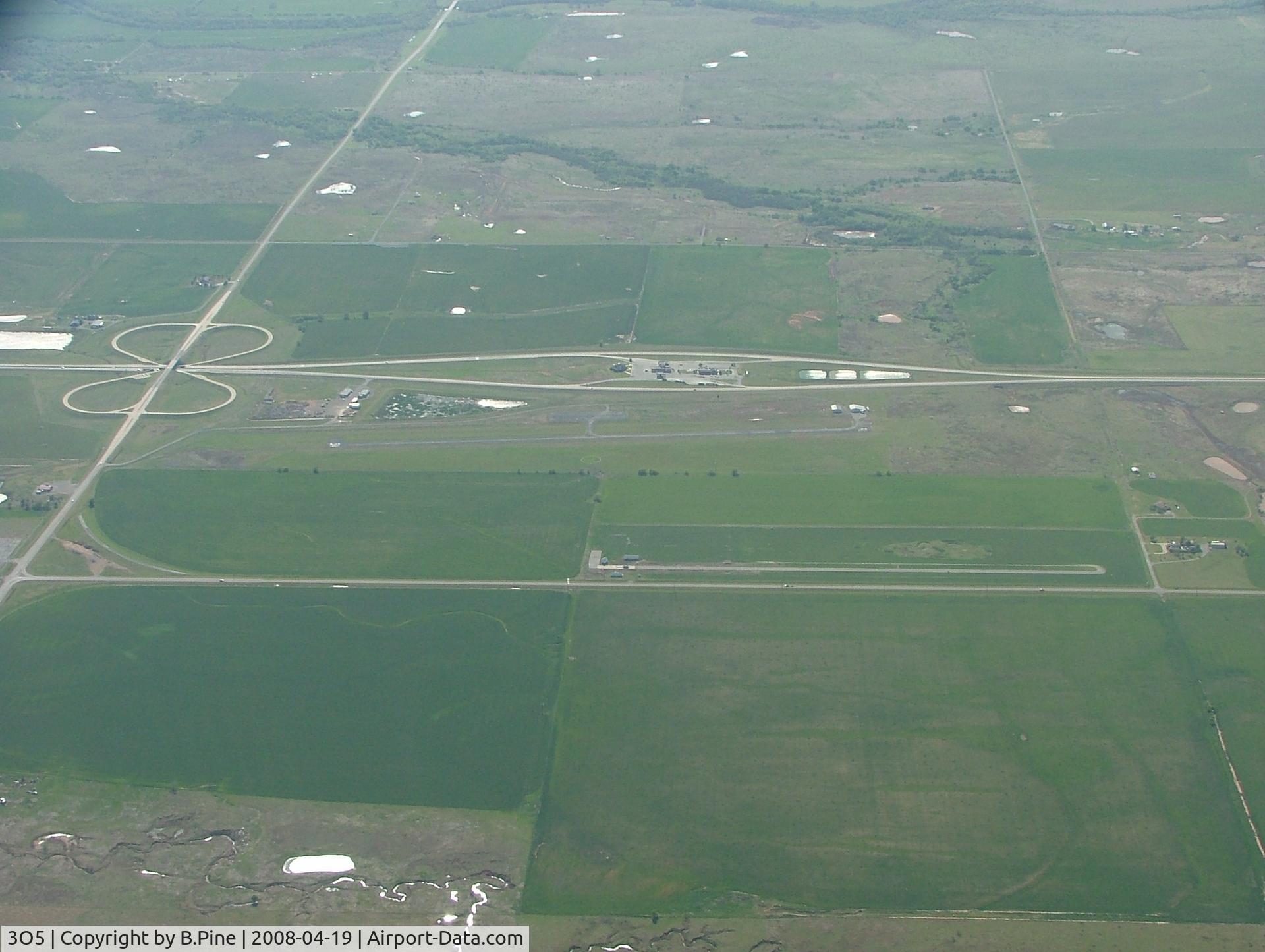 Walters Municipal Airport (3O5) - Walters Airport next to Hwy 44, looking west.