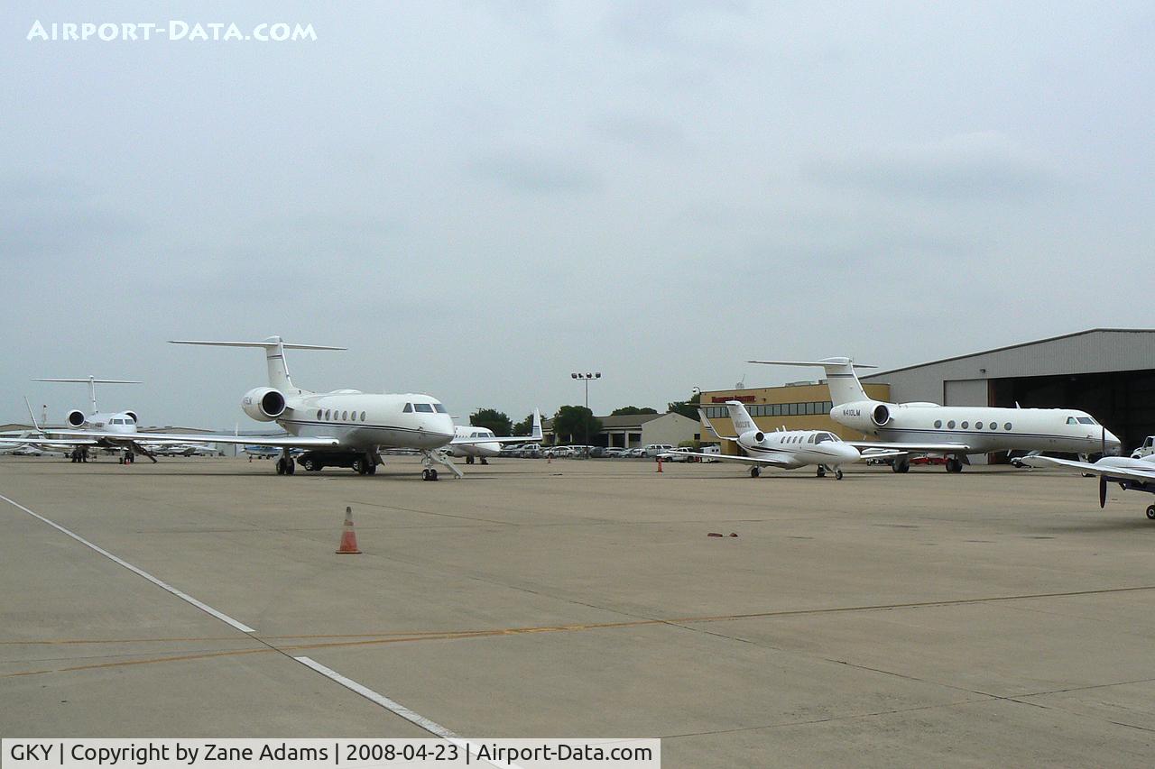 Arlington Municipal Airport (GKY) - Invasion of the Biz Jets - THREE Lockheed Martin, Black and Decker, Misc GV, Cessna Jet, and one from Mexico along with the small ones...