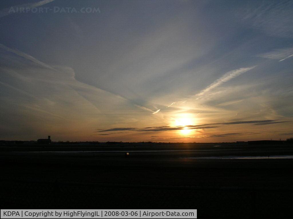 Dupage Airport (DPA) - KDPA Sunset.