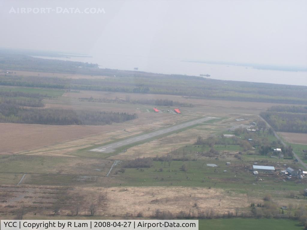 Cornwall Regional Airport, Cornwall, Ontario Canada (YCC) - Cornwall Regional from downwind turn for 28