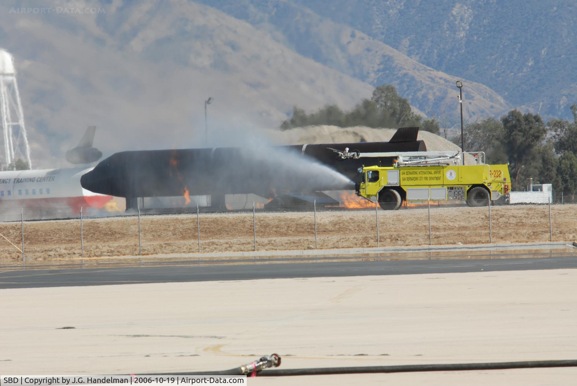 San Bernardino International Airport (SBD) - Fire fighting practice at San Bernardino IAP