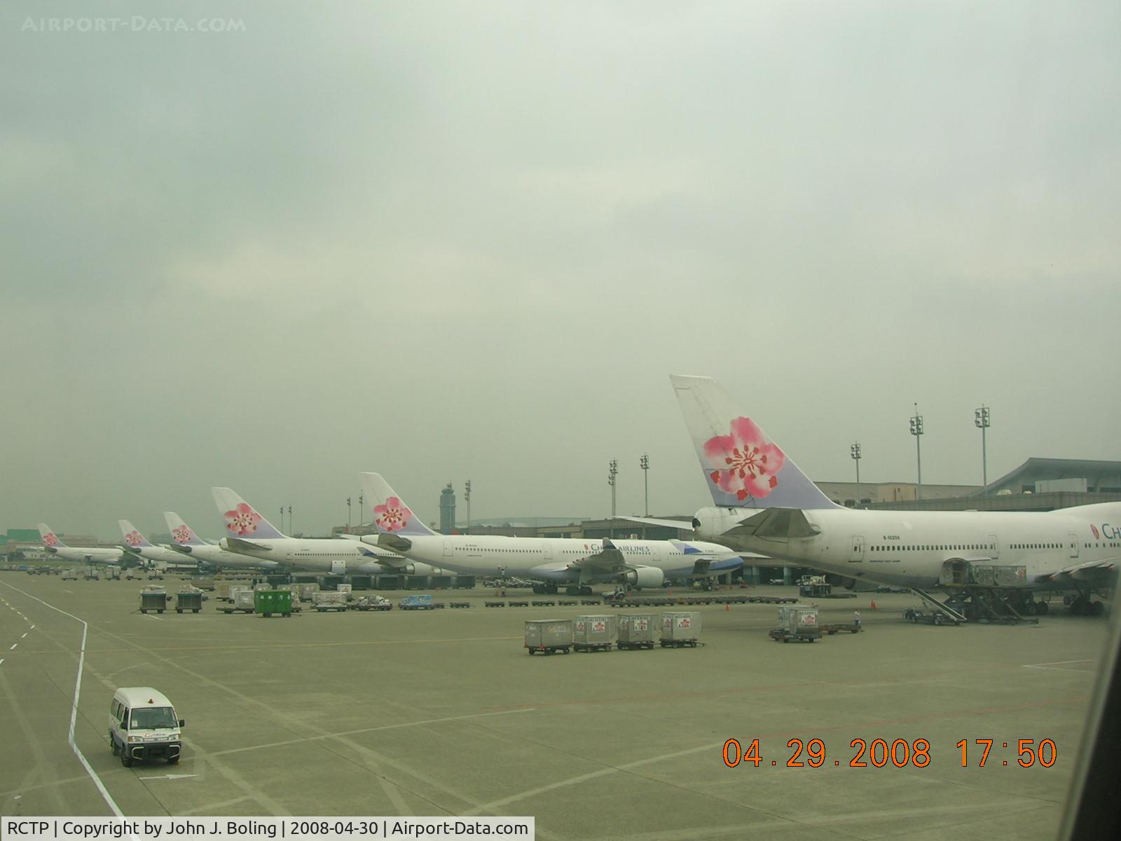 Taiwan Taoyuan International Airport (formerly Chiang Kai-Shek International Airport), Taipei Taiwan (RCTP) - China Airlines Ramp at Taipei