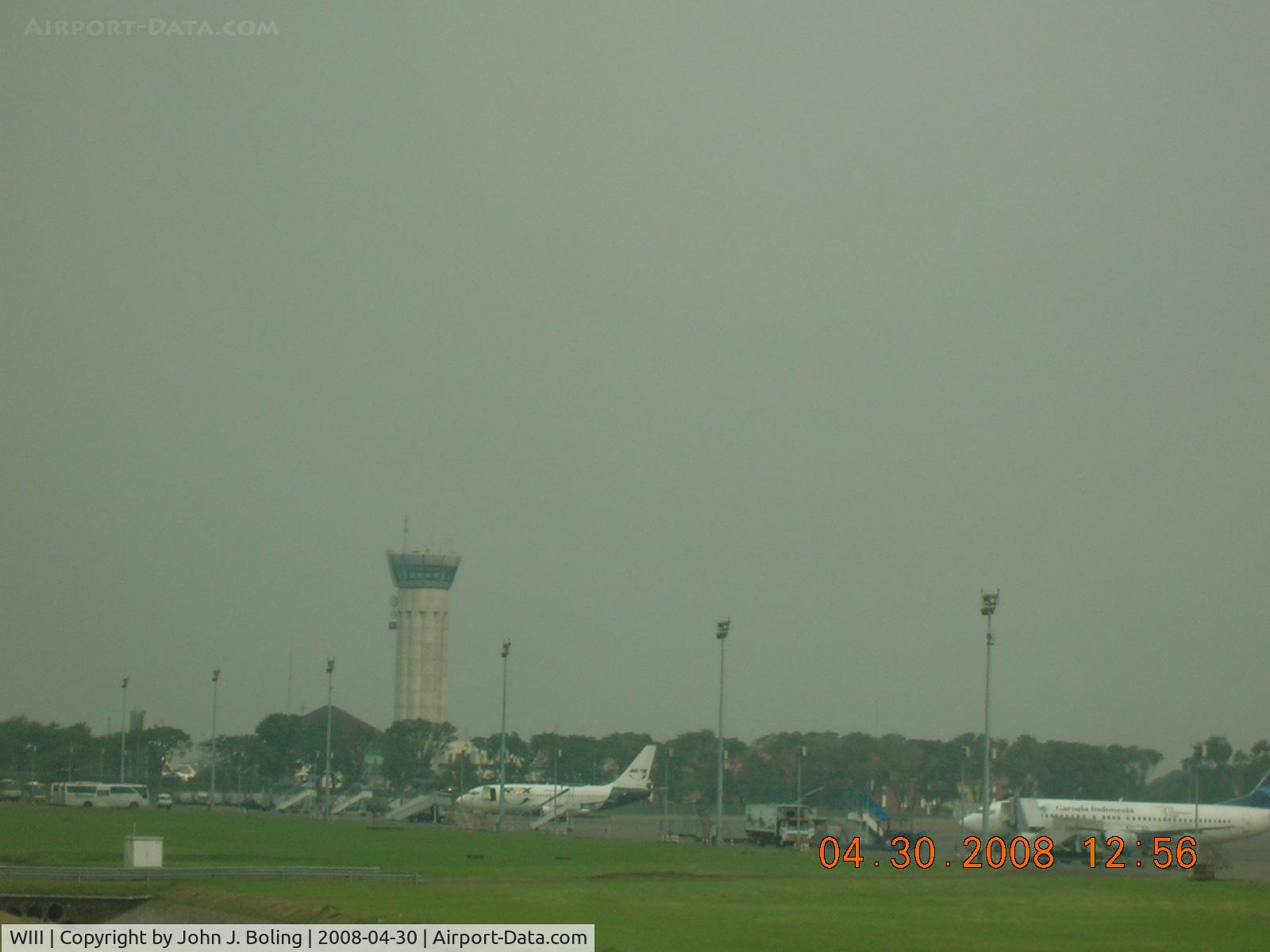 Soekarno-Hatta International Airport, Cengkareng, Banten (near Jakarta) Indonesia (WIII) - Ramp and tower at Jakarta