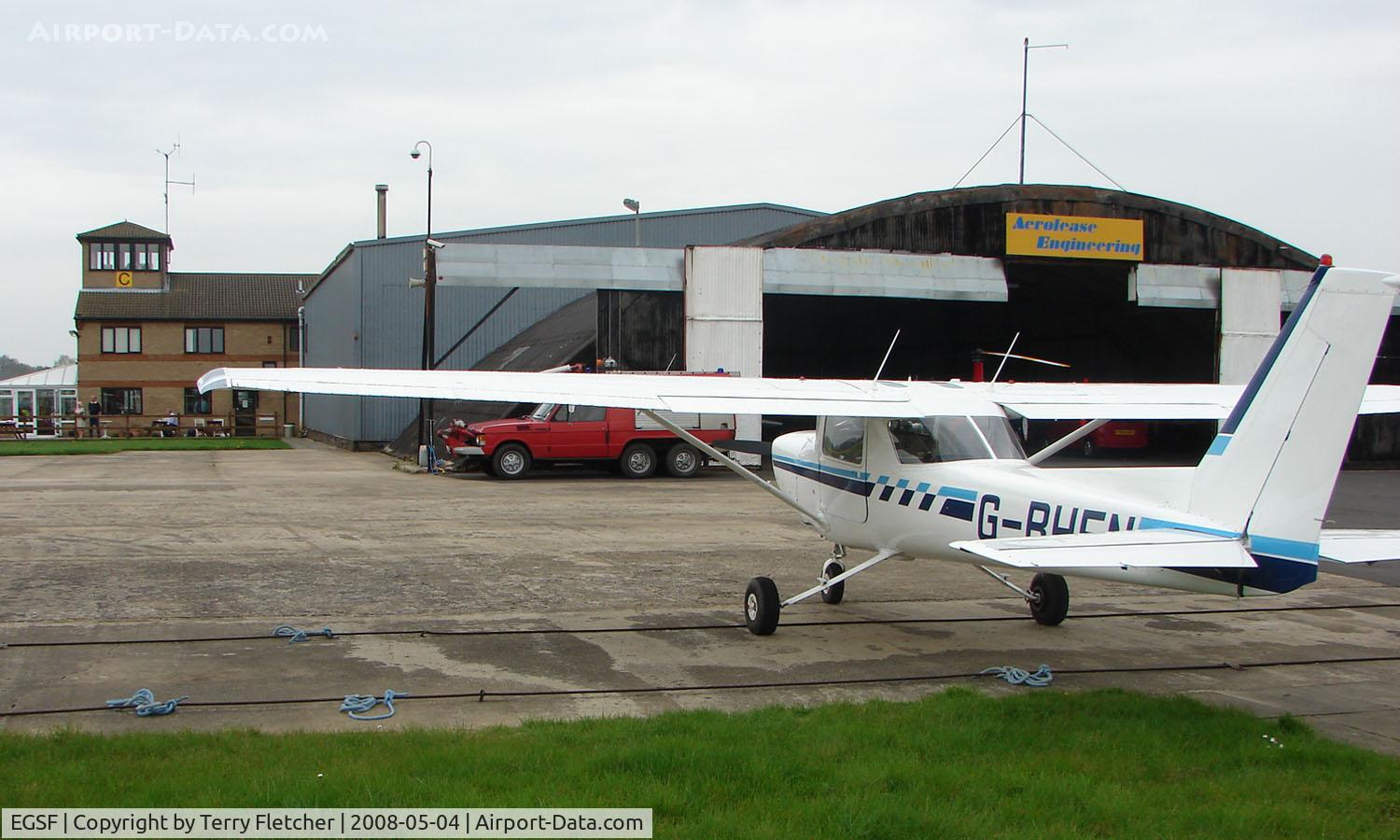 Peterborough Business Airport, Peterborough, England United Kingdom (EGSF) - Control Tower and Hangar at Peterborough Conington