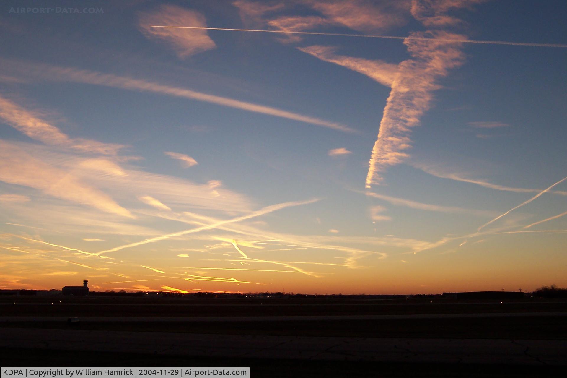 Dupage Airport (DPA) - Sunset at DuPage