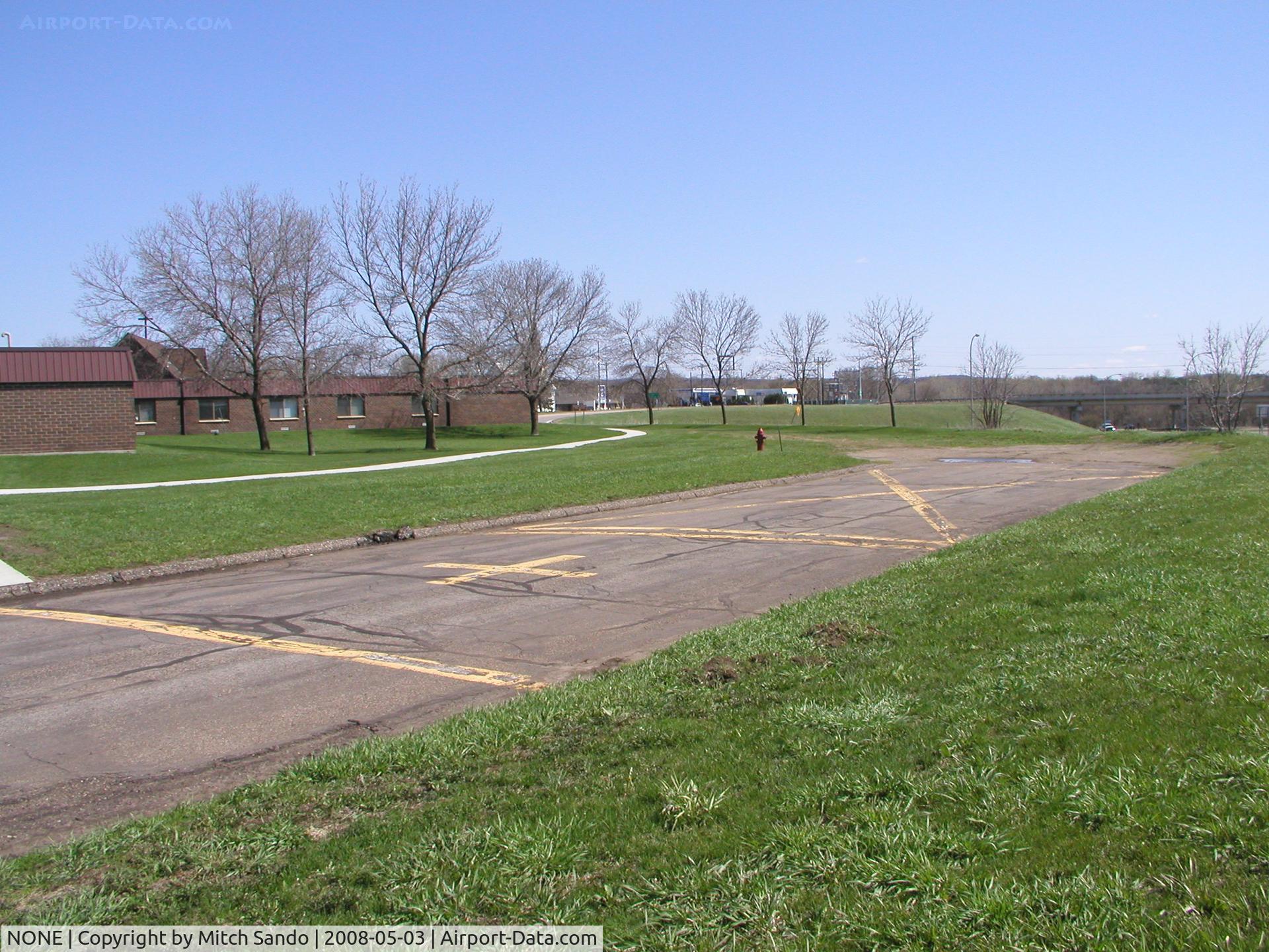 NONE Airport - The Landing Zone at Cannon Falls Medical Center in Cannon Falls, MN is actually located a block away from the hospital at a nursing home.