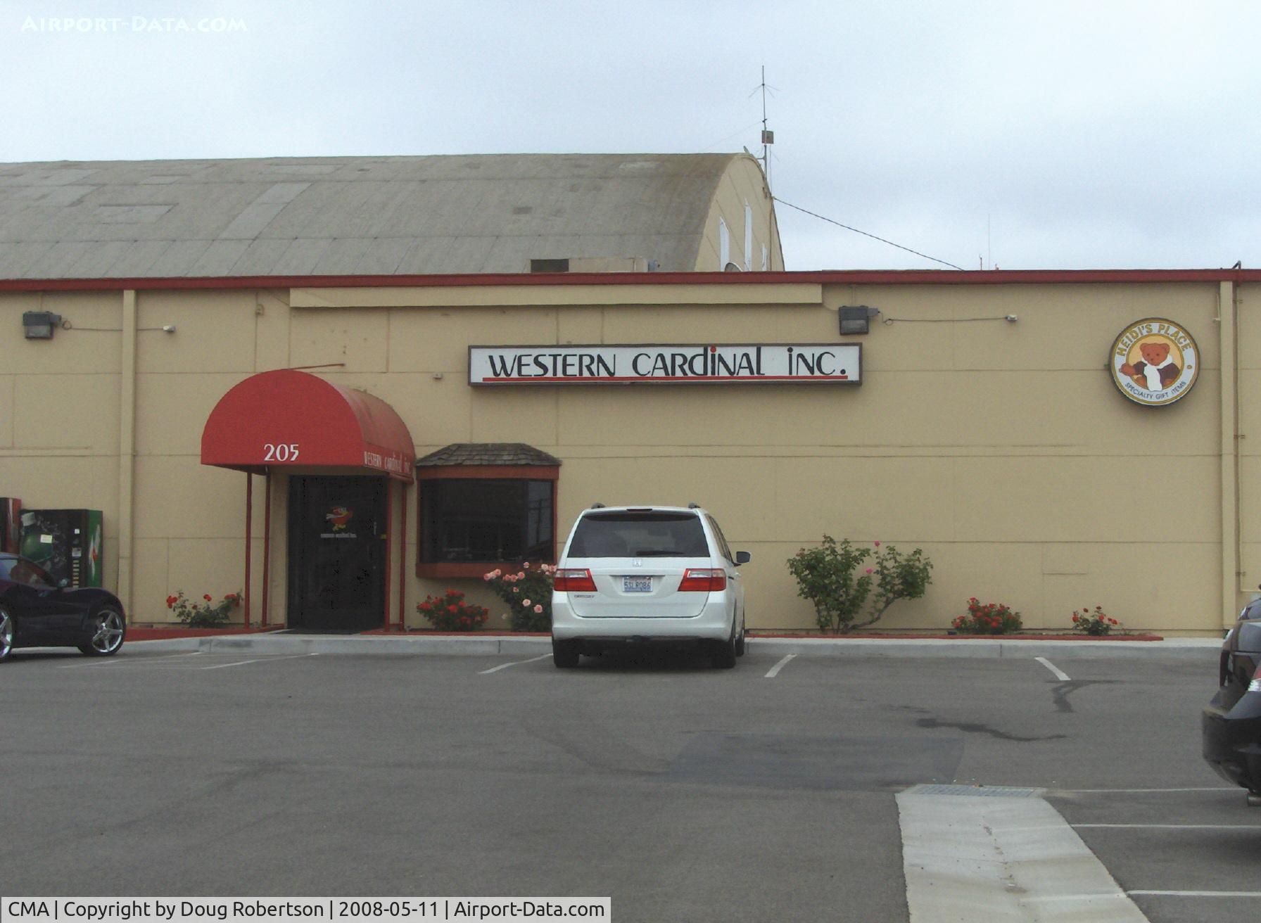 Camarillo Airport (CMA) - Western Cardinal, Inc. FBO.  Heidi's Place. Pilot Shop/Gifts
