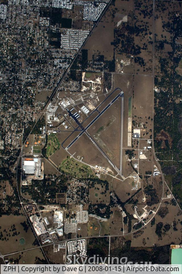Zephyrhills Municipal Airport (ZPH) - Zephyrhills, FL from 14,000 feet.