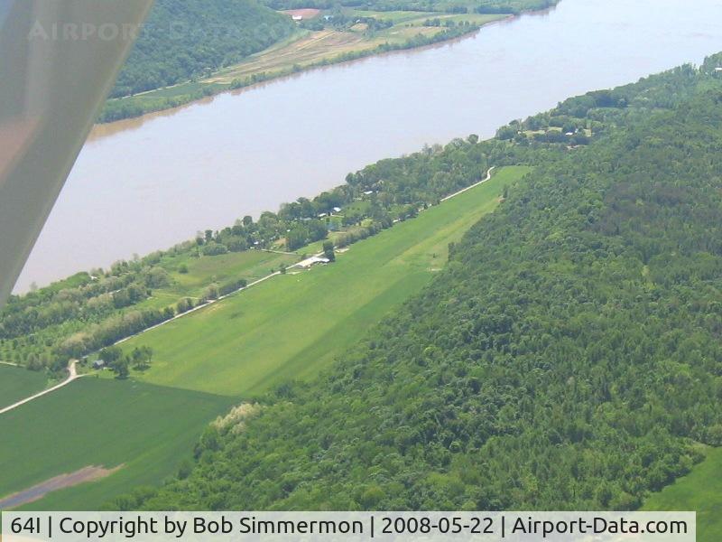 Lee Bottom Airport (64I) - Looking SE from 2500'