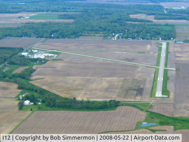 Sidney Municipal Airport (I12) - Looking down runway 28 at Sidney, Ohio