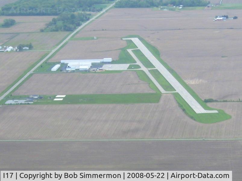 Piqua Airport- Hartzell Field Airport (I17) - Looking down runway 26 at Piqua, Ohio