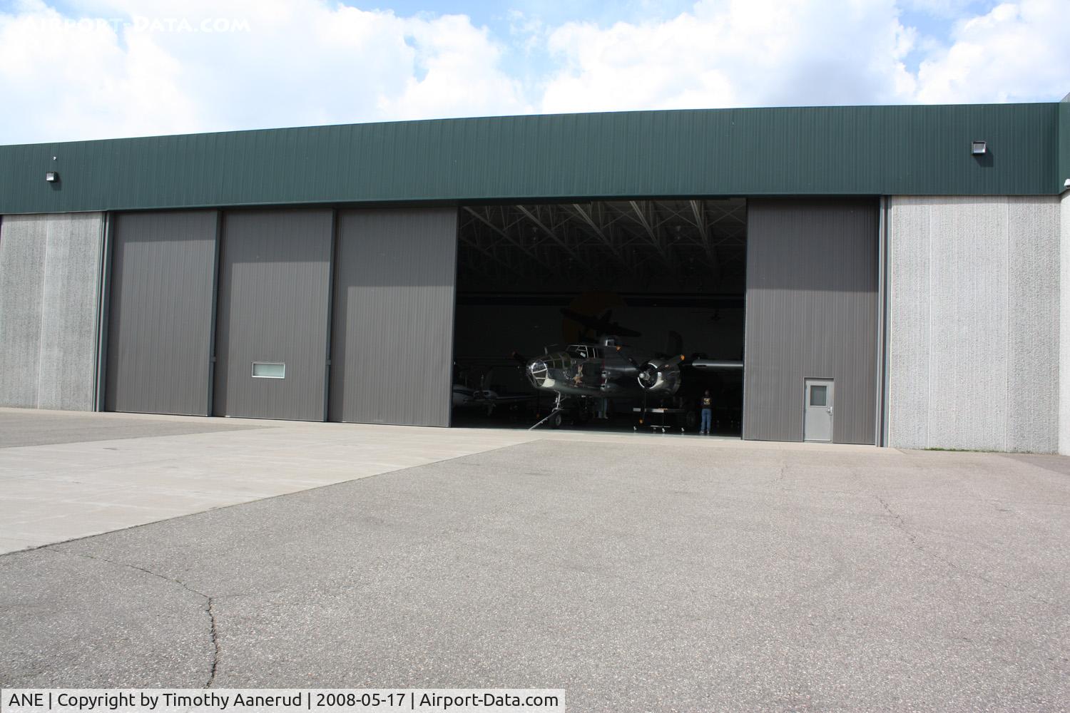Anoka County-blaine Arpt(janes Field) Airport (ANE) - A hangar big enough for two B-25's and more