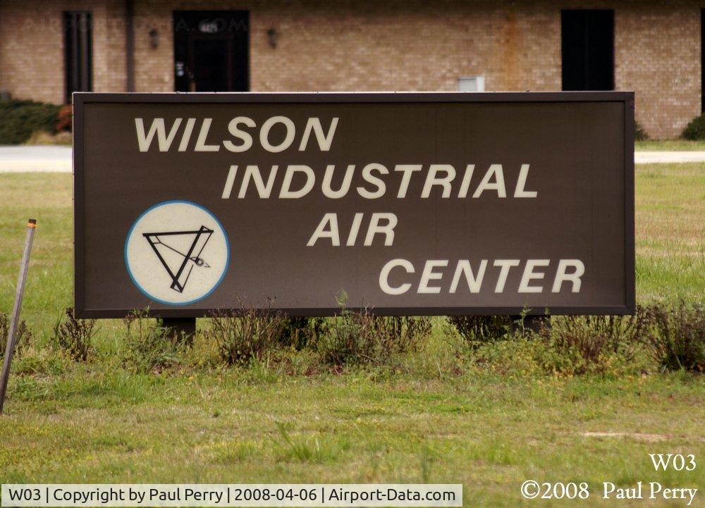 Wilson Industrial Air Center Airport (W03) - New sign, sporting an airport diagram