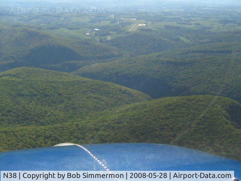 Wellsboro Johnston Airport (N38) - Long final for 10 is a cautious approach, especially at night VFR.