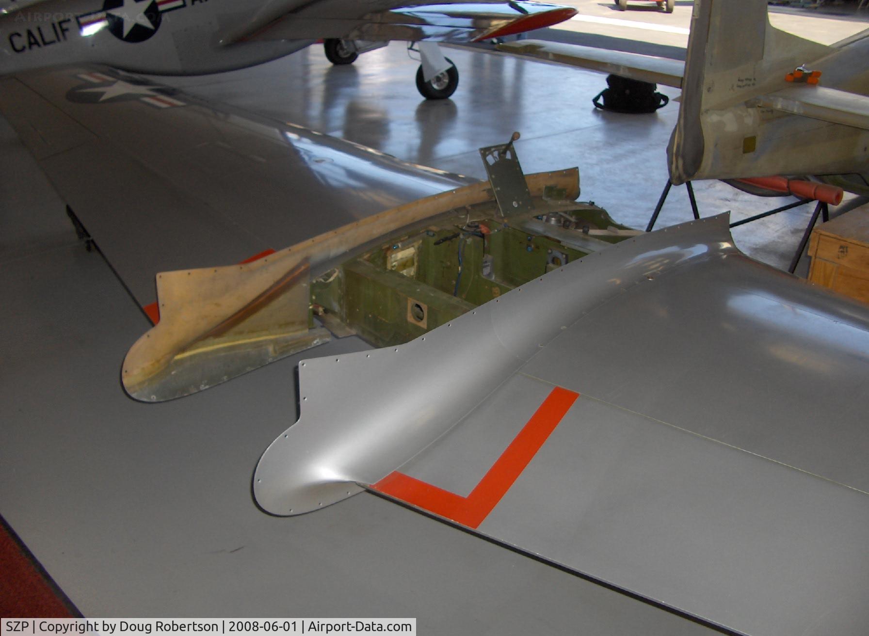 Santa Paula Airport (SZP) - Legendary Aircraft LLC, 70% scale P-51D MUSTANGS in Area 51. molded composite wing