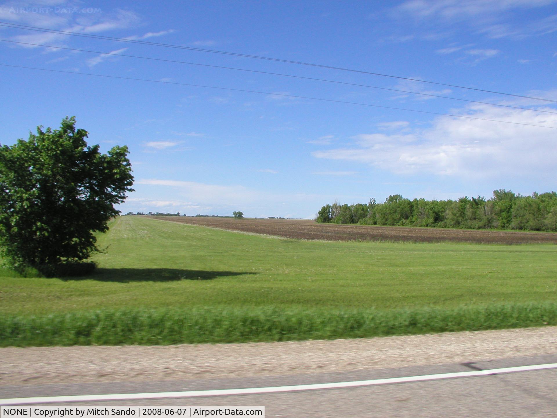NONE Airport - Simpson Landing Strip in rural Traverse County, MN.