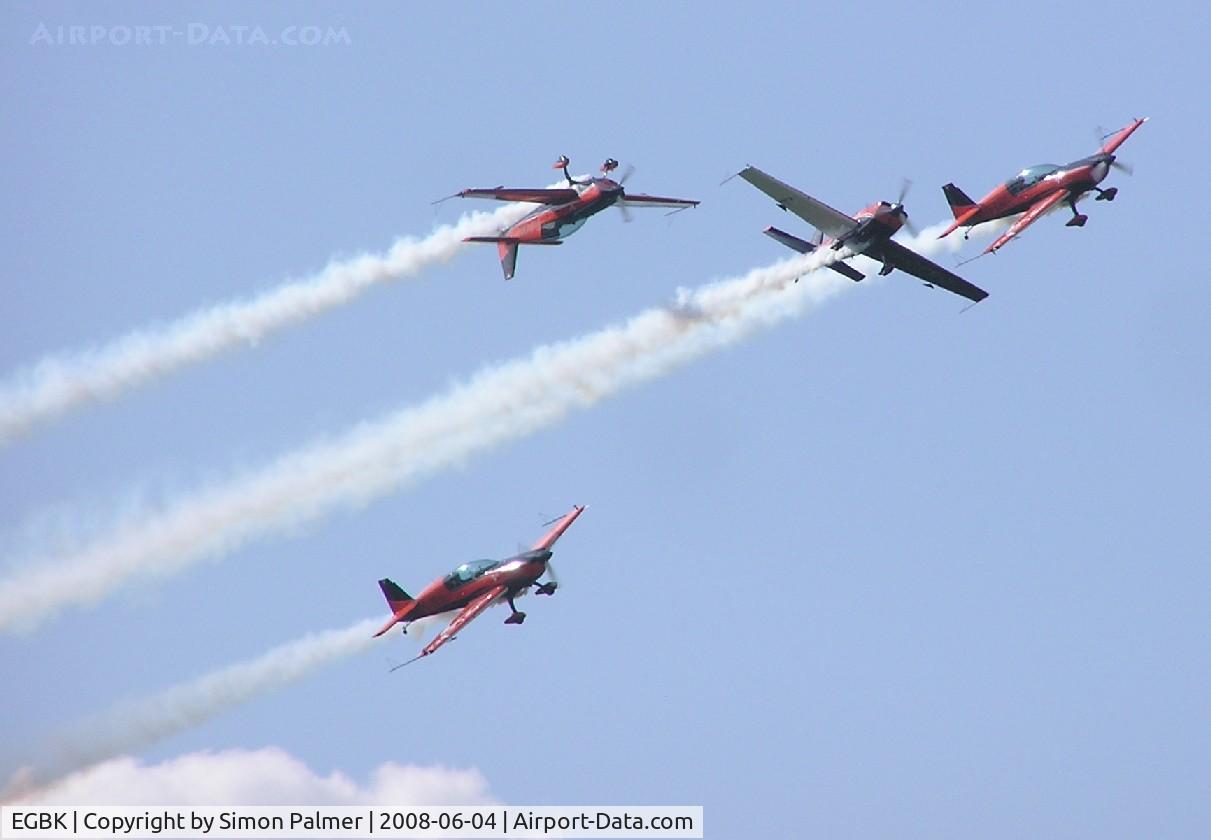Sywell Aerodrome Airport, Northampton, England United Kingdom (EGBK) - The Blades practice at Sywell
