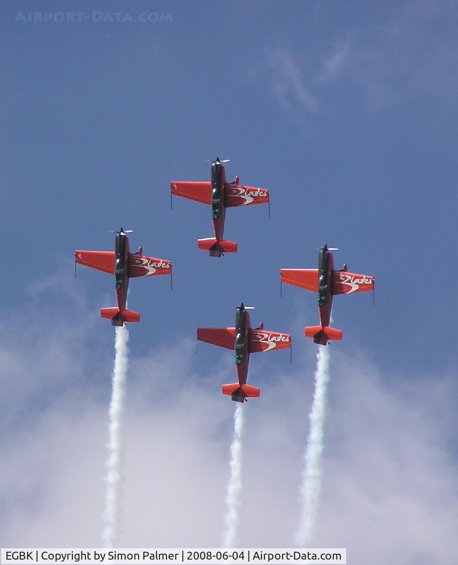 Sywell Aerodrome Airport, Northampton, England United Kingdom (EGBK) - The Blades busy at Sywell
