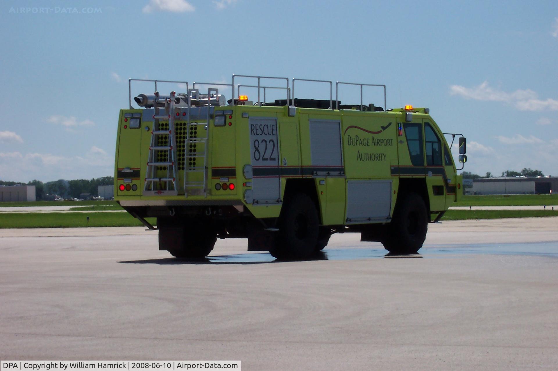 Dupage Airport (DPA) - New Crash Truck on the Fire Station Ramp