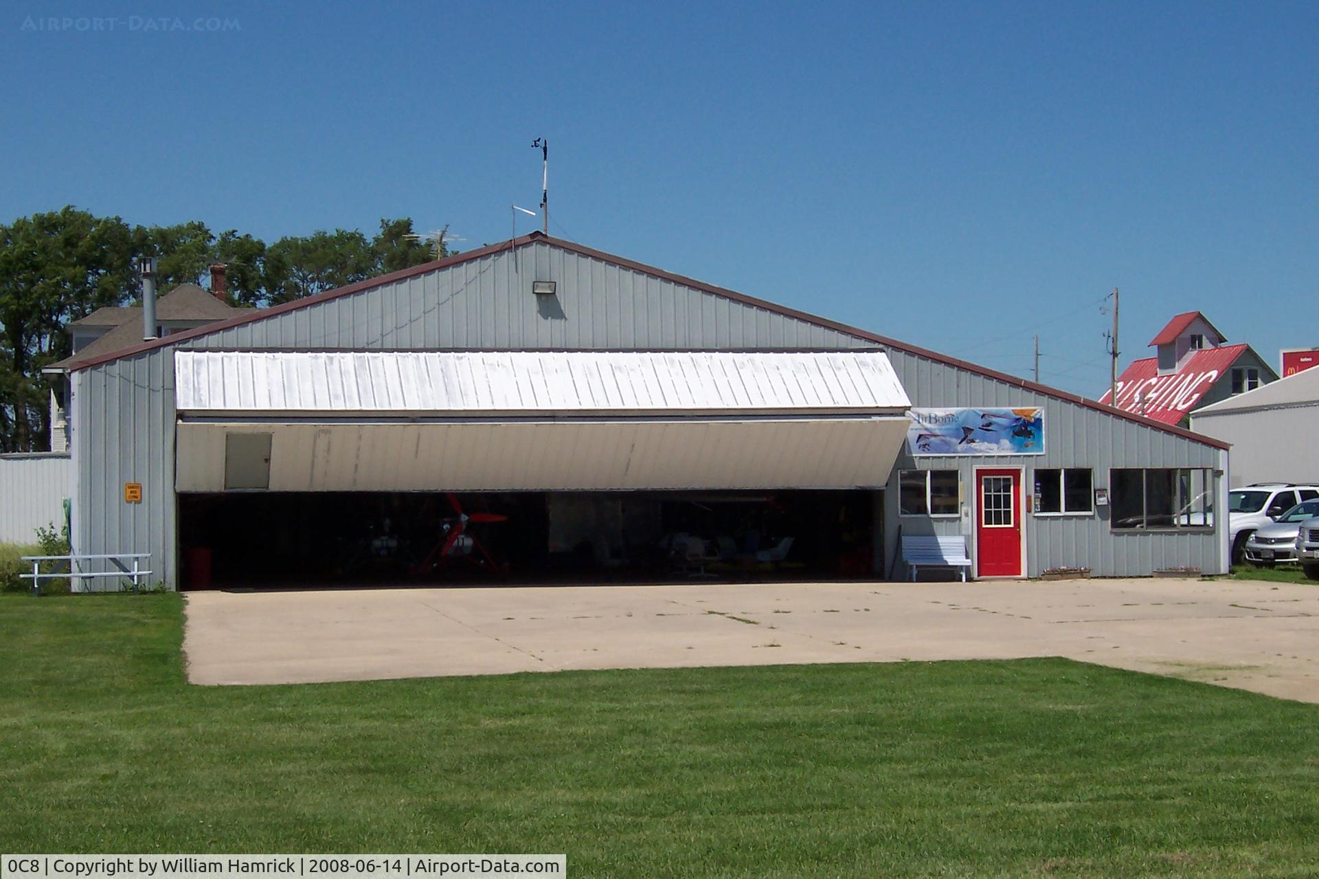 Cushing Field Ltd Airport (0C8) - A & M Airsport Hangar at Cushing