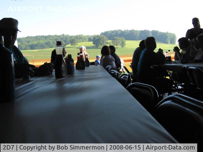 Beach City Airport (2D7) - Breakfast table at Father's Day fly-in; Ohio's best fly-in event of the year!