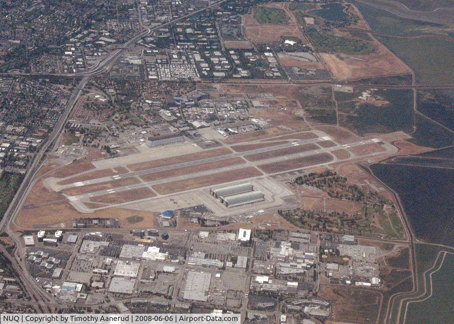 Moffett Federal Afld Airport (NUQ) - As seen when departing from SJC