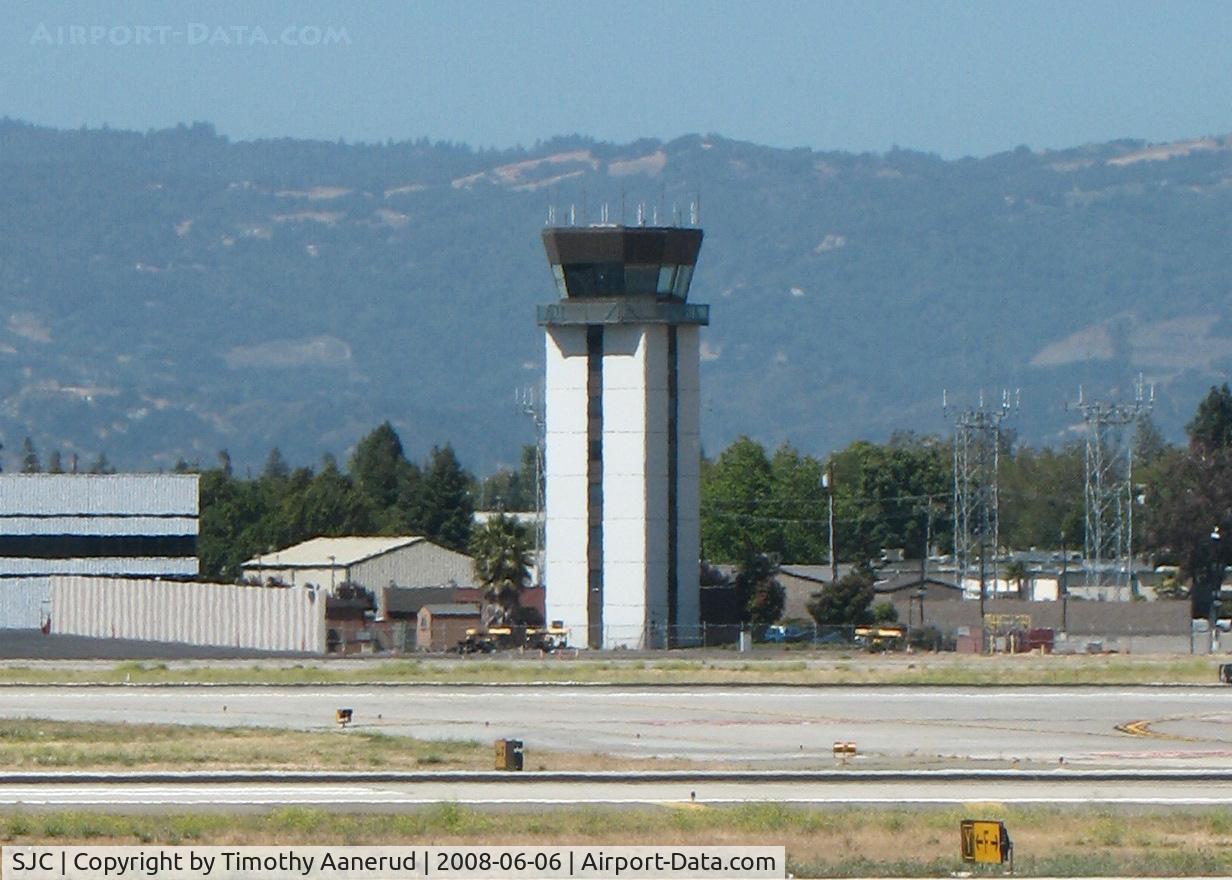Norman Y. Mineta San Jose International Airport (SJC) - San Jose Tower from the viewing area in Terminal C