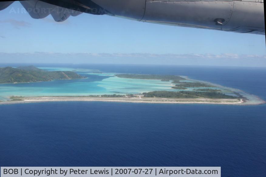 Bora Bora Airport (Motu-Mute Airport), Bora Bora, located on Moto Mute French Polynesia (BOB) - Bora Bora Airport (Motu Mute Airport), French Polynesia. This airport has no road access!