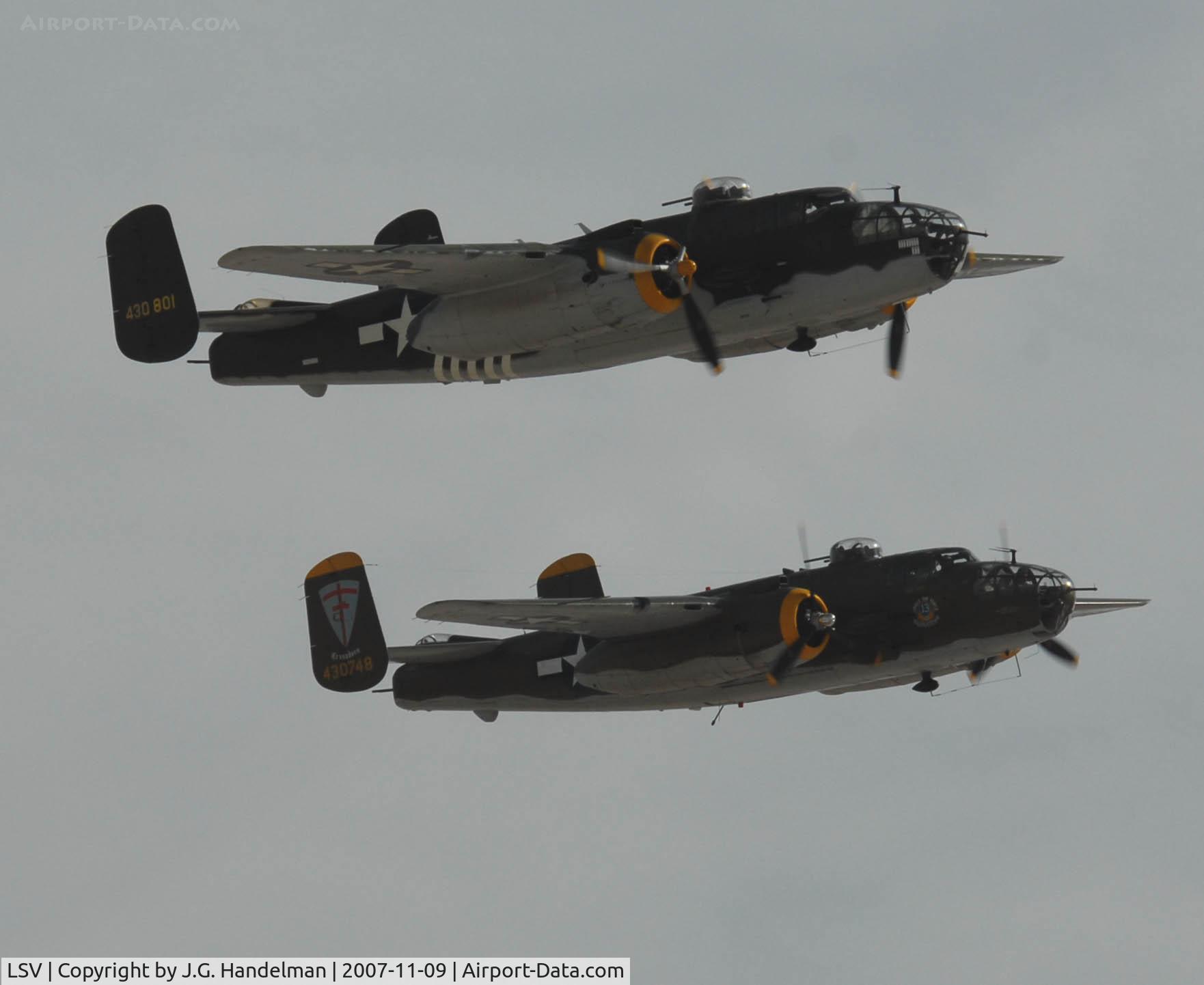 Nellis Afb Airport (LSV) - Mitchells over Nellis AFB NV