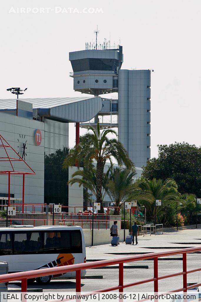 Alicante Airport (formerly El Altet Airport), Alicante Spain (LEAL) - Control Tower outside the airport