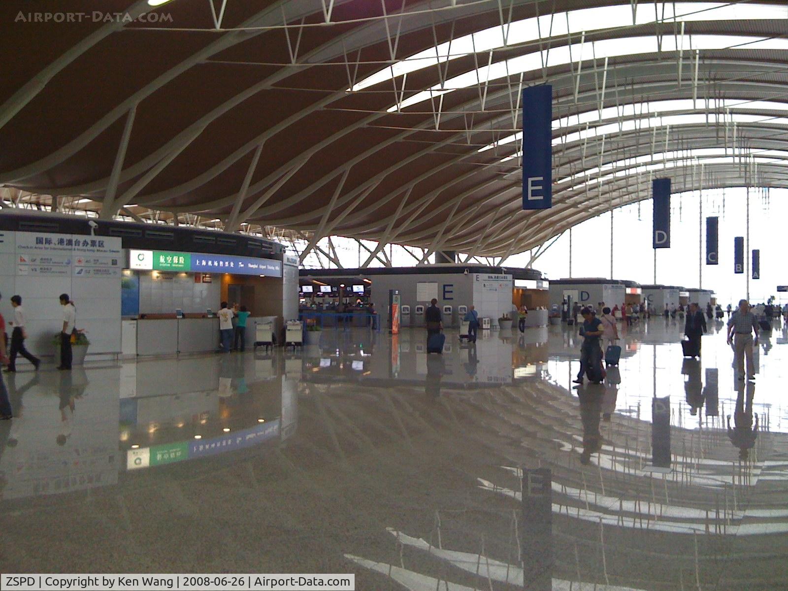 Shanghai Pudong International Airport, Shanghai China (ZSPD) - Departure level of new terminal 2 at Shanghai Pudong International Airport