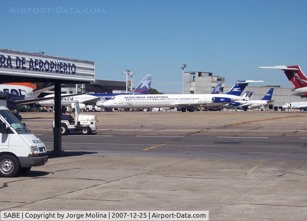 Jorge Newbery Airport, Buenos Aires Argentina (SABE) - Parking plane.
