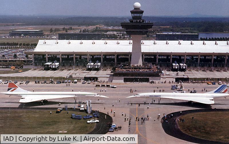 Washington Dulles International Airport (IAD) - 2 concordes that landed at dulles airport