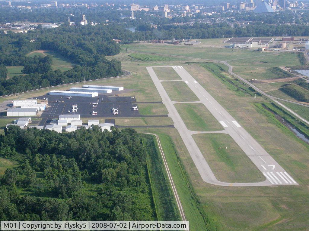 General Dewitt Spain Airport (M01) - SKY5 on final to M01