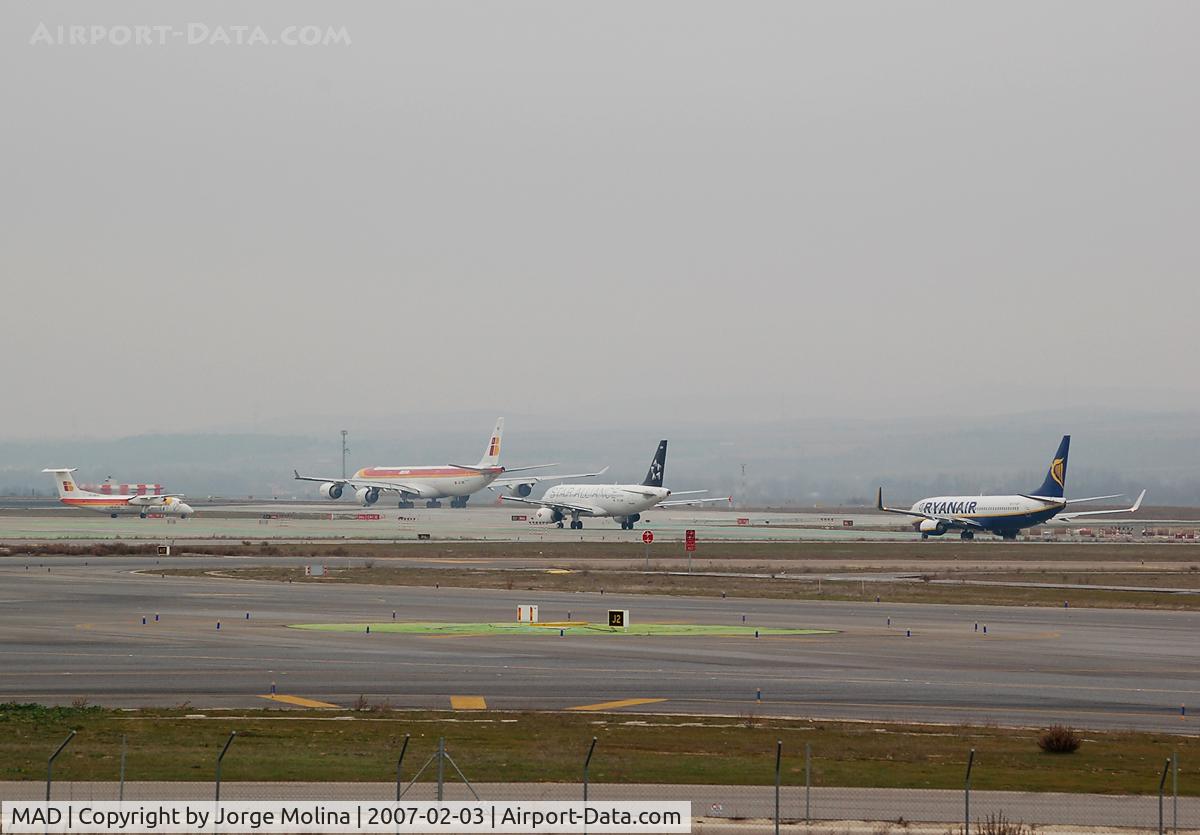 Barajas International Airport, Madrid Spain (MAD) - Traffic´s  expect for take off.