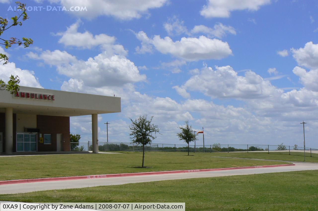 Methodist Mansfield Medical Center Heliport (0XA9) - The new Mansfield Methodist Hospital pad