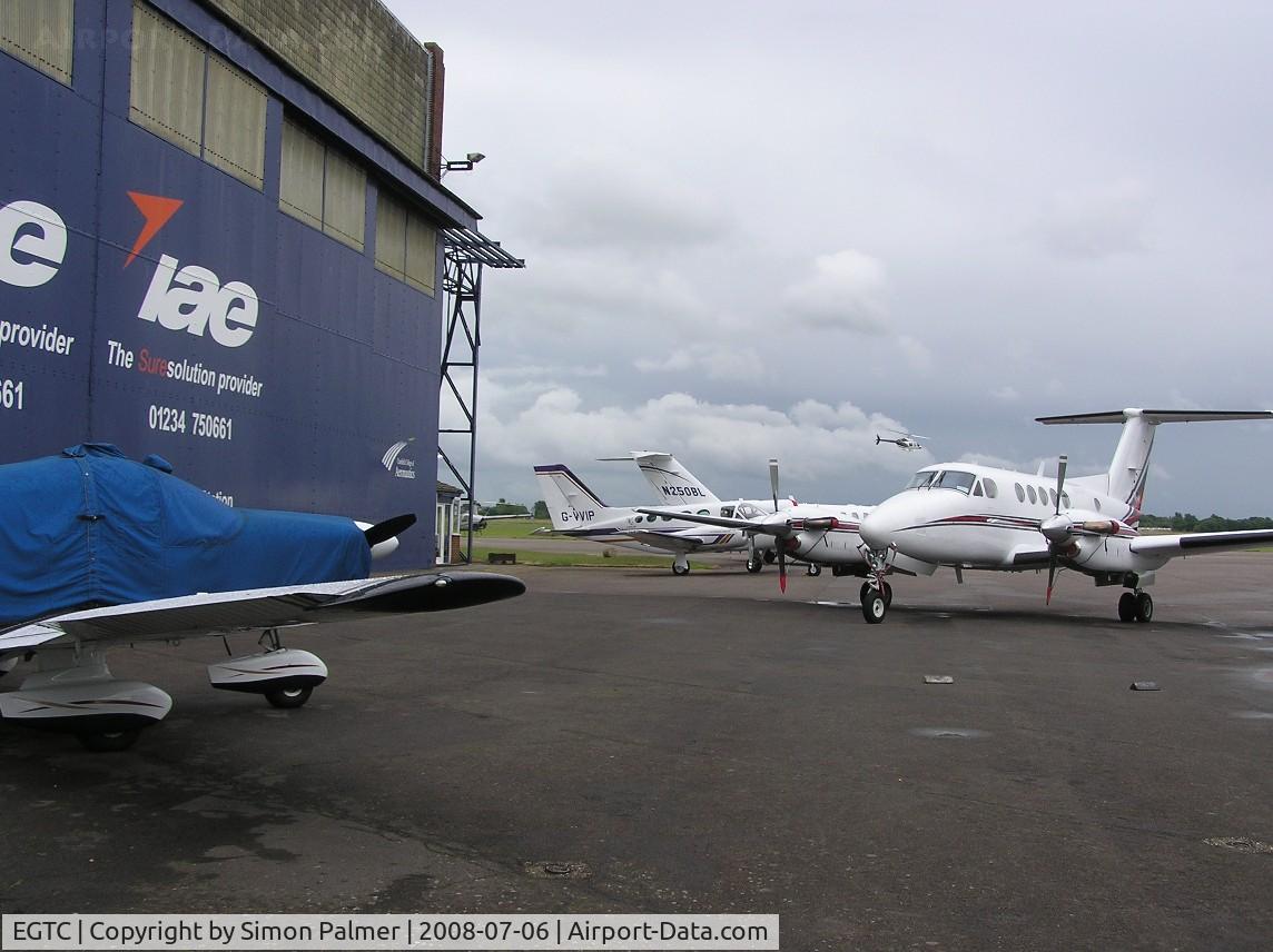 Cranfield Airport, Cranfield, England United Kingdom (EGTC) - Cranfield executive apron