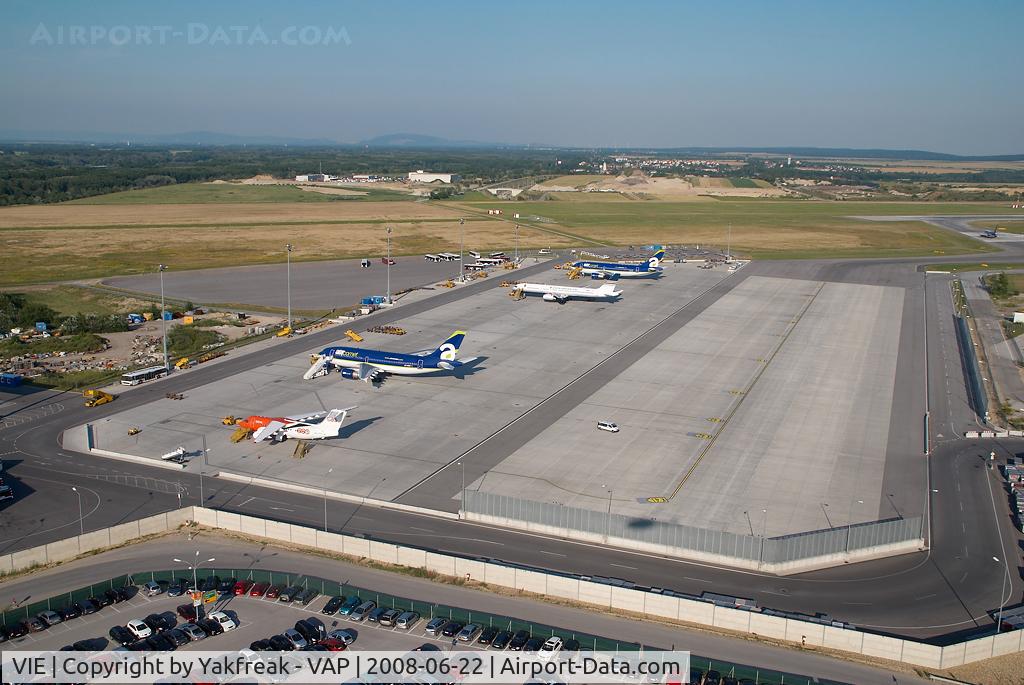Vienna International Airport, Vienna Austria (VIE) - Some Euro 2008 Visitors parked on Block Kilo
