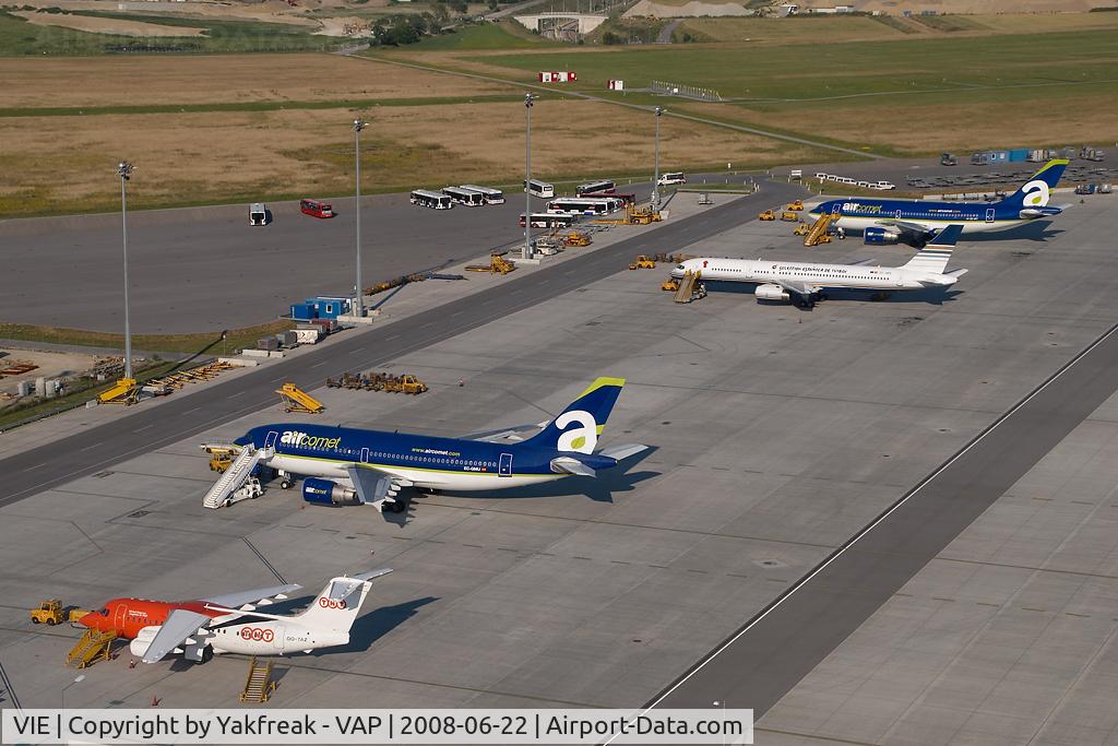 Vienna International Airport, Vienna Austria (VIE) - Some Euro 2008 Visitors parked on Block Kilo