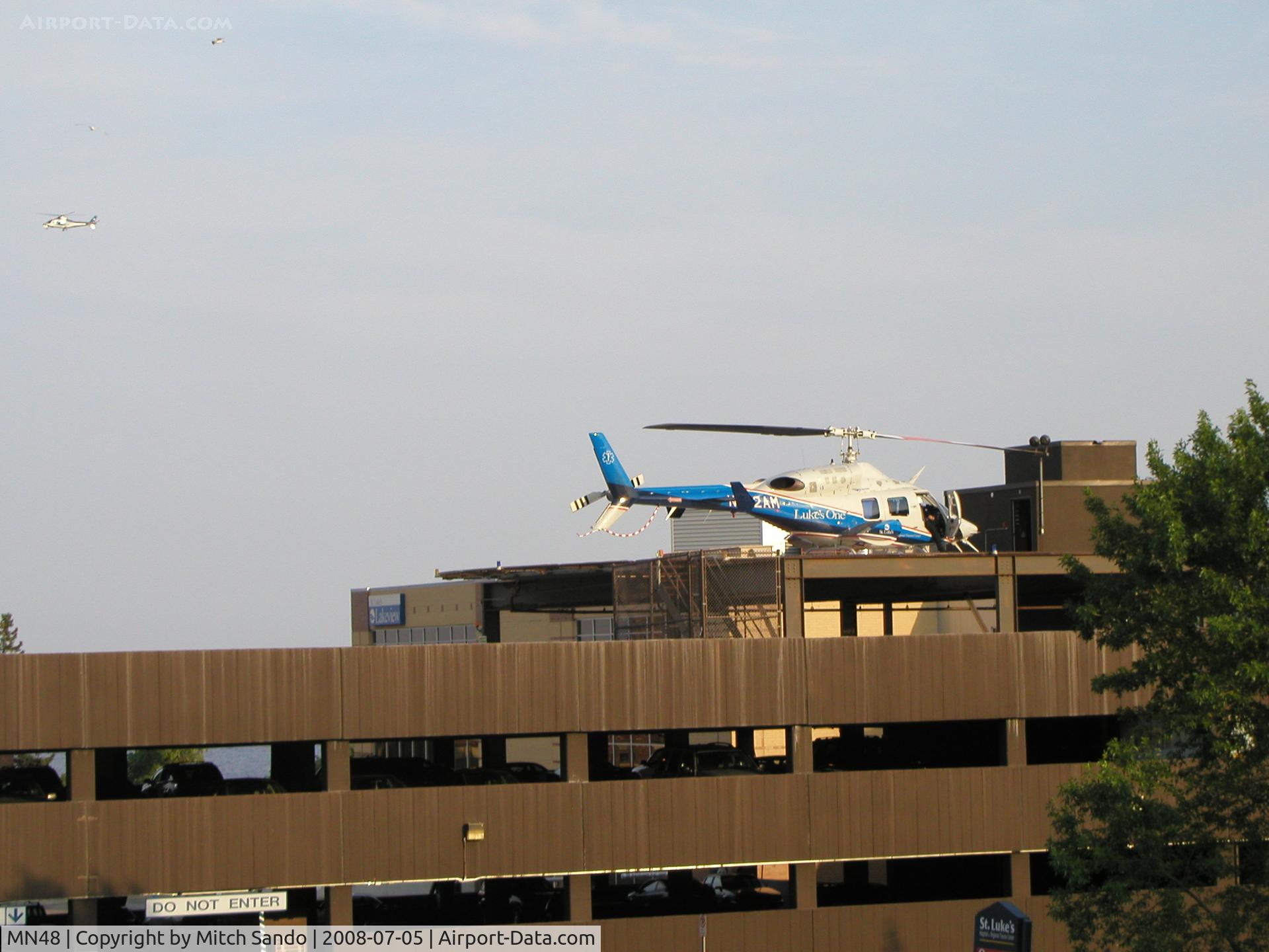 St Luke Hospital Heliport (MN48) - St. Luke's Hospital in Downtown Duluth, a Level II Trauma Center.