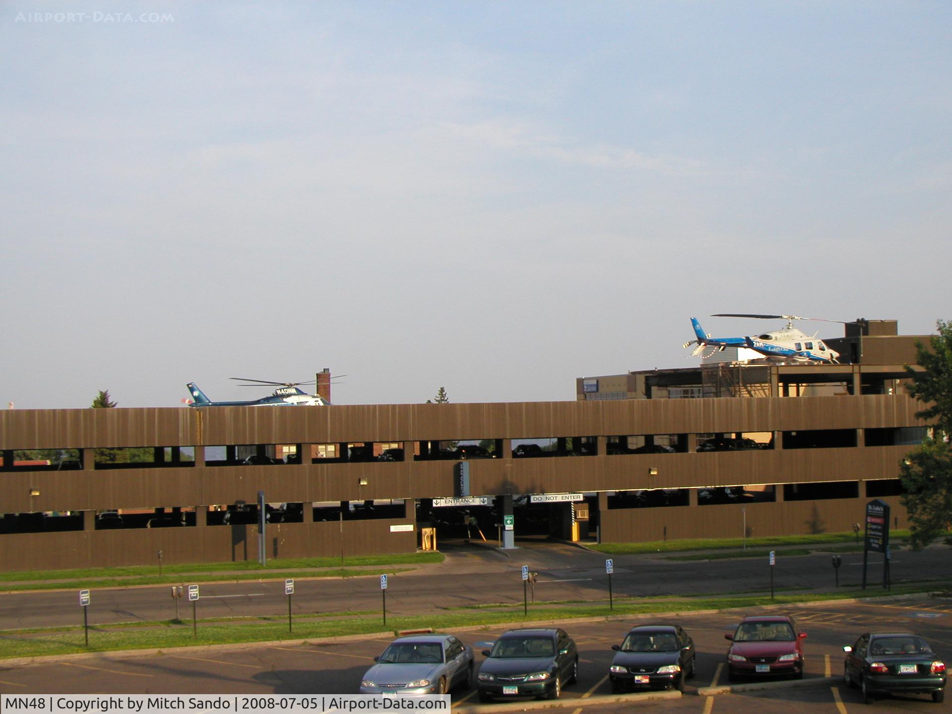 St Luke Hospital Heliport (MN48) - St. Luke's Hospital in Downtown Duluth, a Level II Trauma Center.