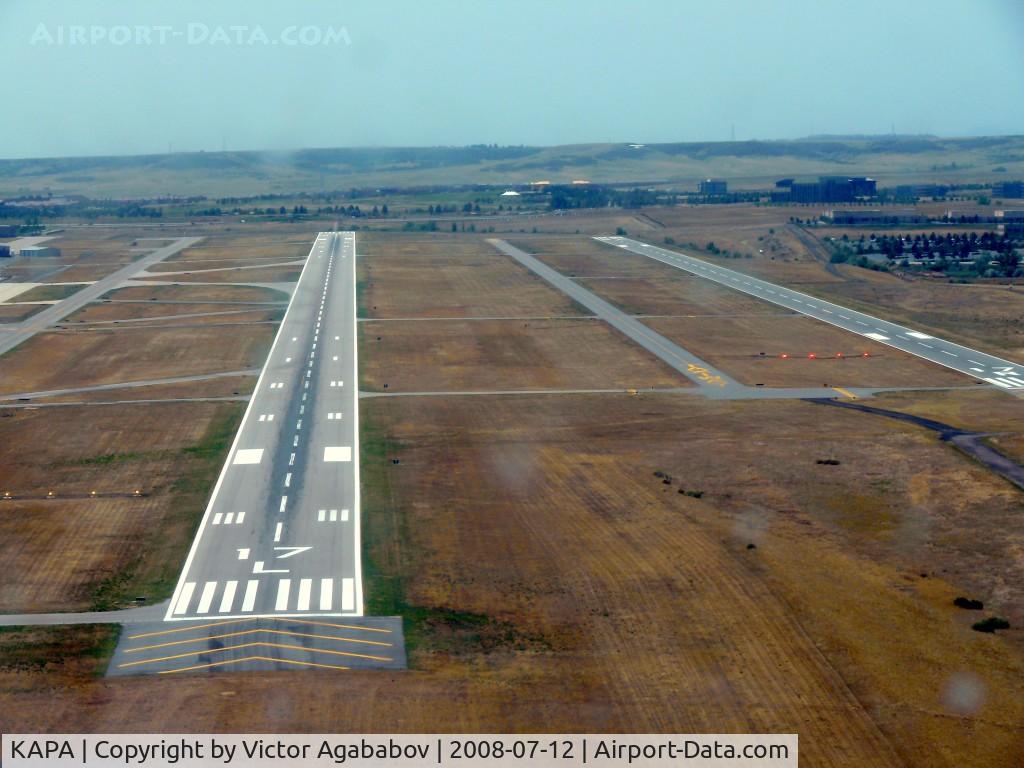 Centennial Airport (APA) - Short final for 17 L