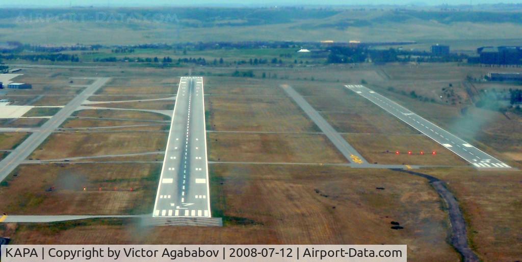 Centennial Airport (APA) - Short final for 17 L