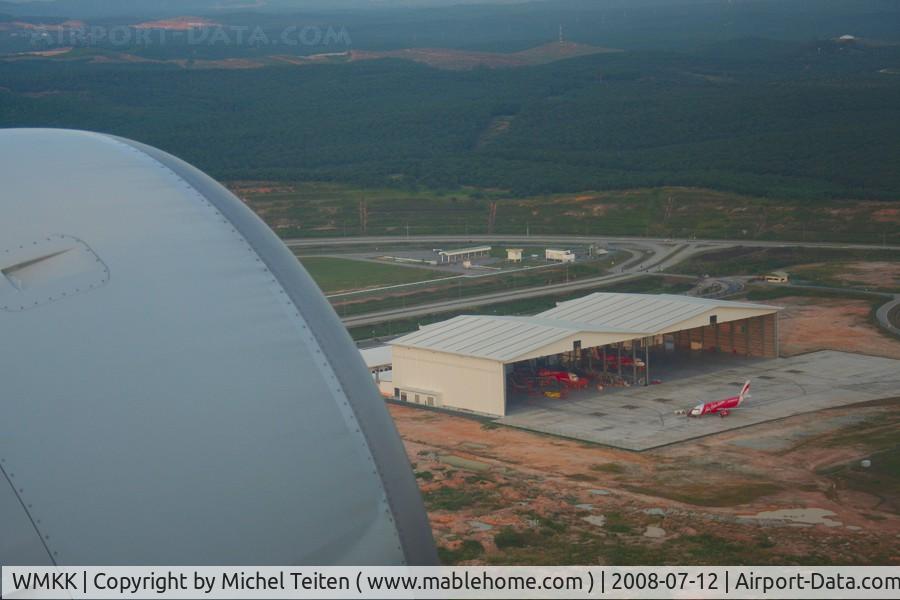 Kuala Lumpur International Airport, Sepang, Selangor Malaysia (WMKK) - Just after take-off for a short flight to Singapore - Air  Asia hangar 